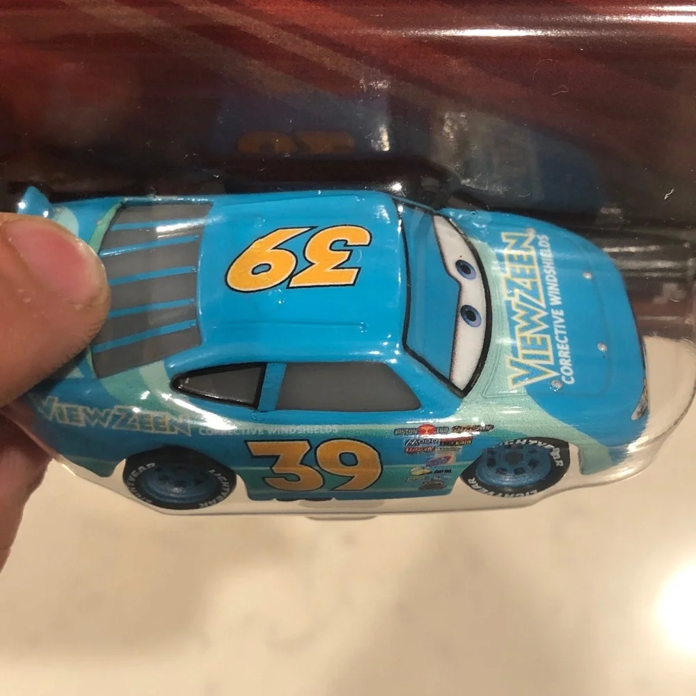Mattel Pixar Cars Ryan Shields Die-Cast Toy Car - Teal and Yellow